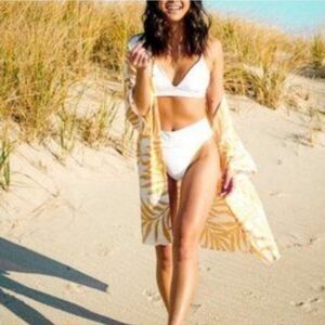 Maison Du Soir Magnolia Luxe Robe/Beach Cover-up